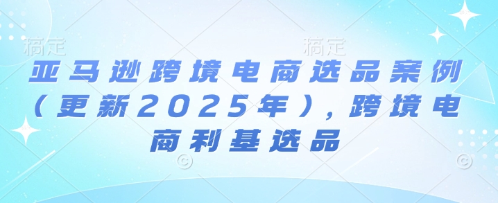 亚马逊跨境电商选品案例(更新2025年),跨境电商利基选品插图 亚马逊跨境电商选品案例(更新2025年),跨境电商利基选品